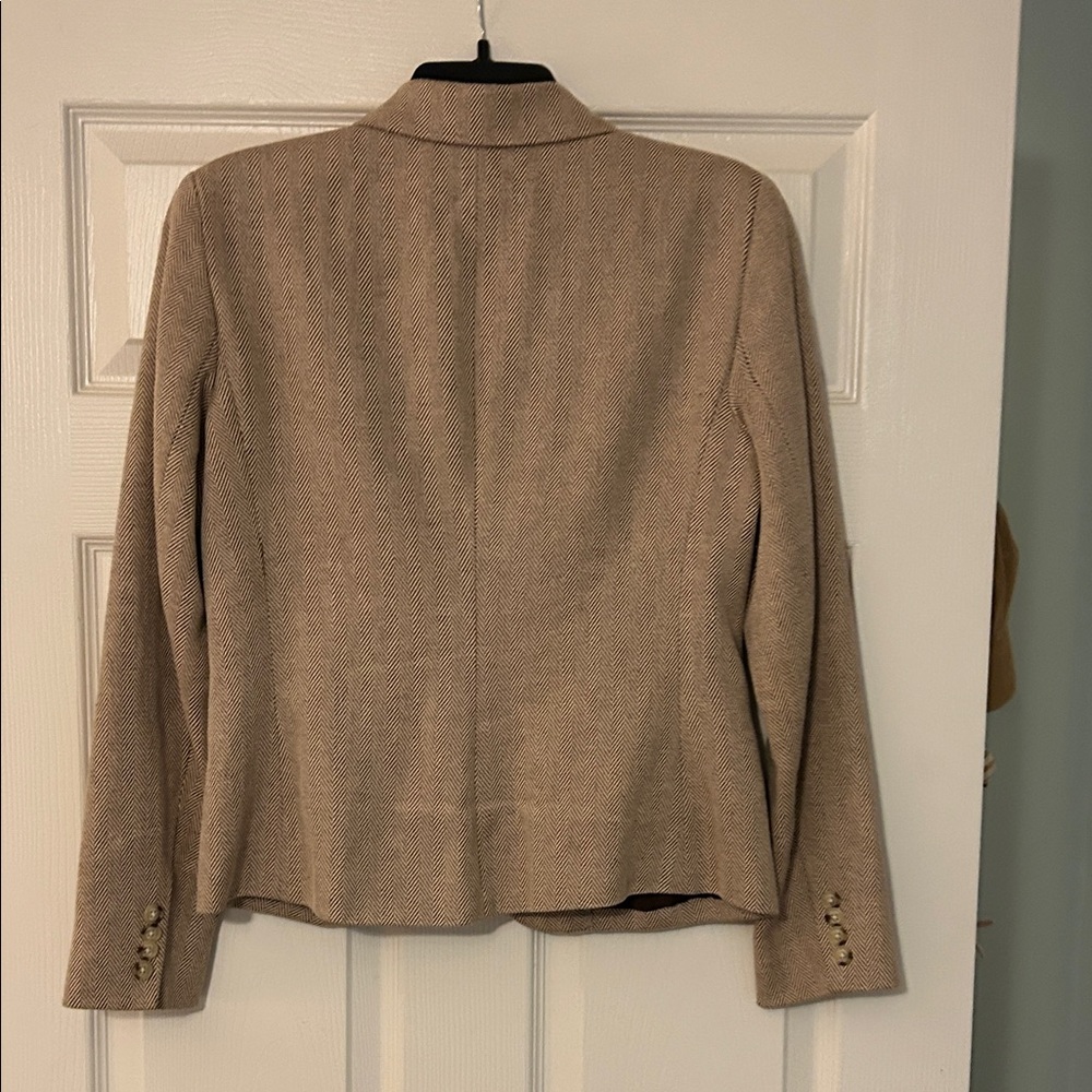 Chaps Tan Textured Blazer - Picture 6 of 6